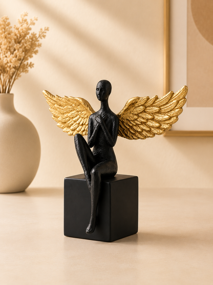 Golden Wings Angel Figurine