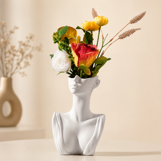 Abstract Face Flower Vase