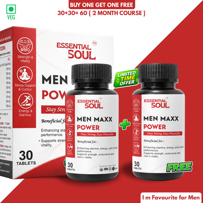 MEN MAXX POWER - 60 TABLET | BUY ONE GET ONE FREE