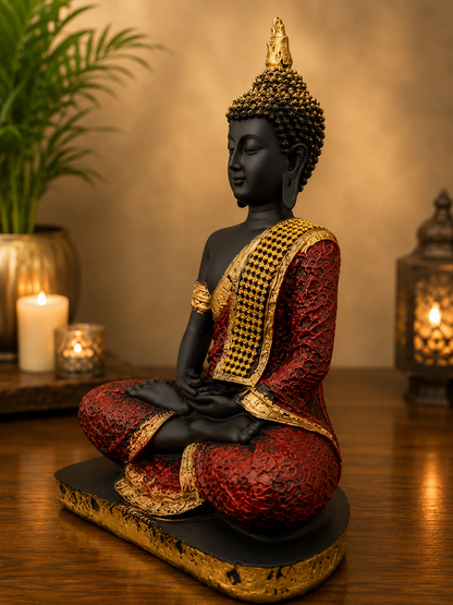 Black & Gold Buddha Showpiece