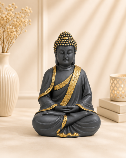 Black & Gold Buddha Statue