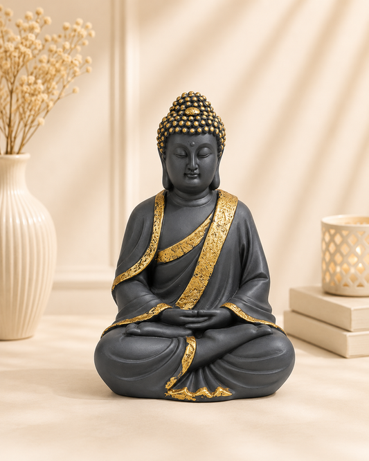 Black & Gold Buddha Statue