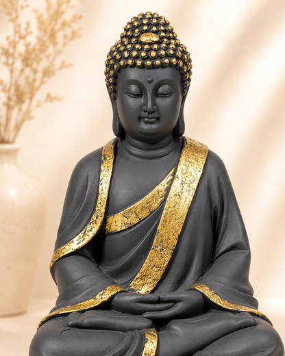 Black & Gold Buddha Statue