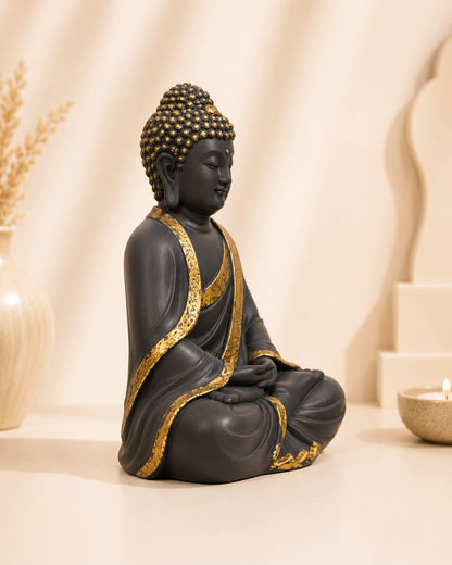 Black & Gold Buddha Statue