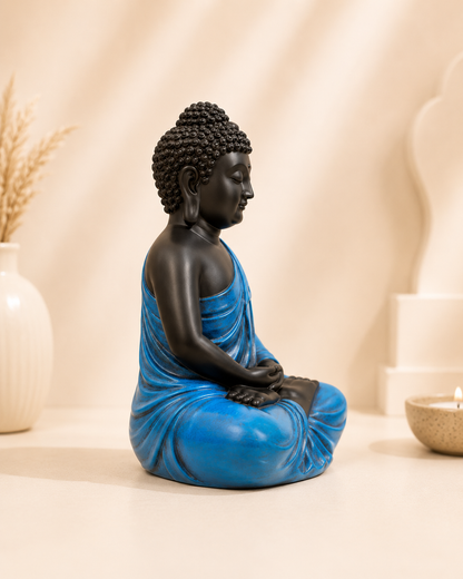 Blue & Black Buddha Statue