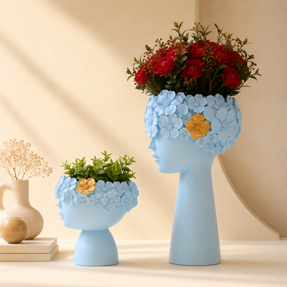 Elegant Face Vase for Home Decor