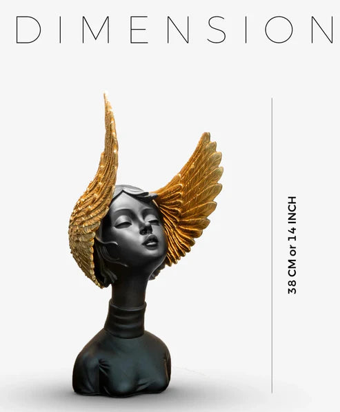 Winged Lady Statue for Home & Office | Grace, Freedom & Elegance Decor