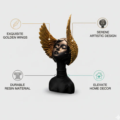 Winged Lady Statue for Home & Office | Grace, Freedom & Elegance Decor