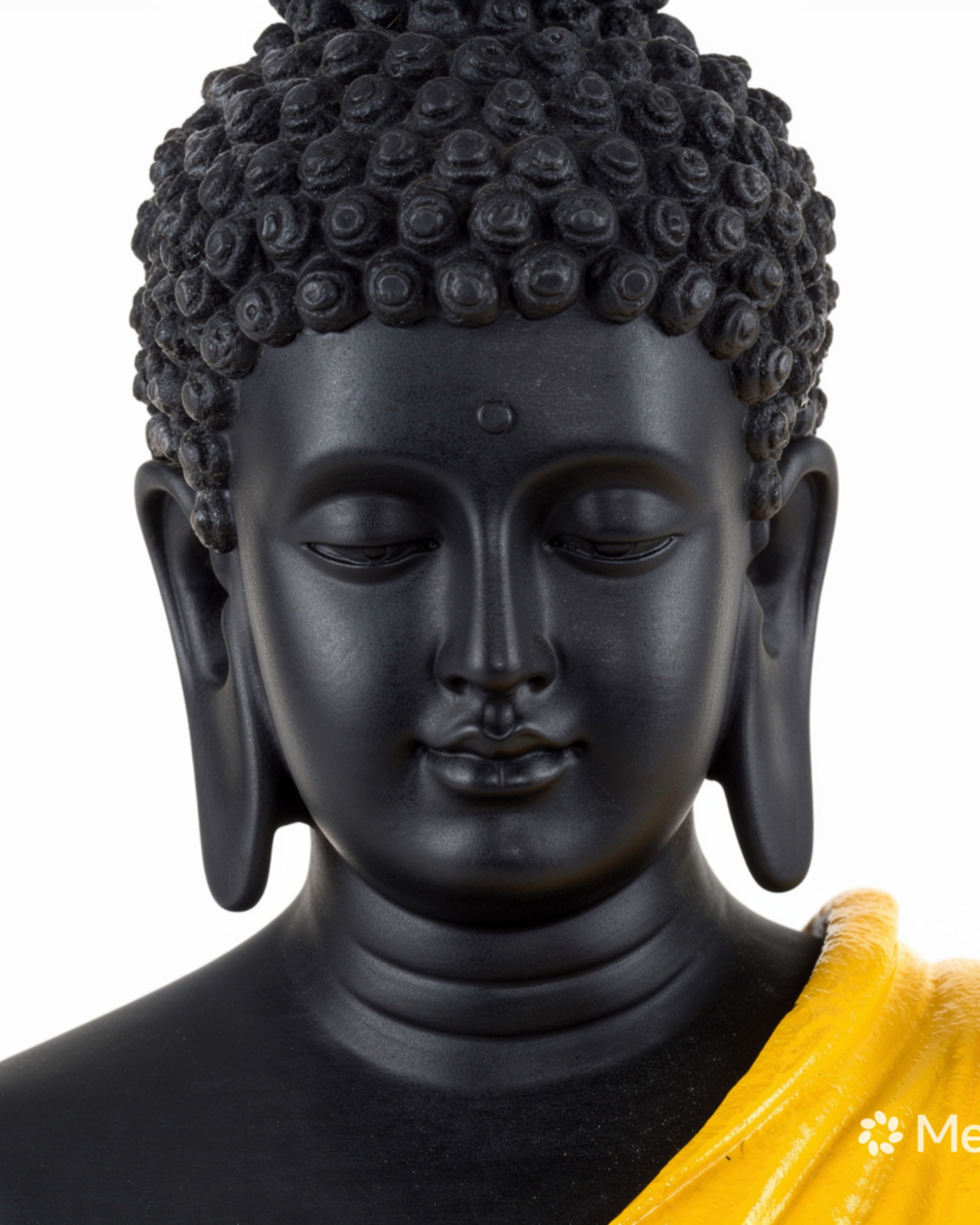 Elegant Yellow Buddha Statue – Premium Zen Home Décor Accent