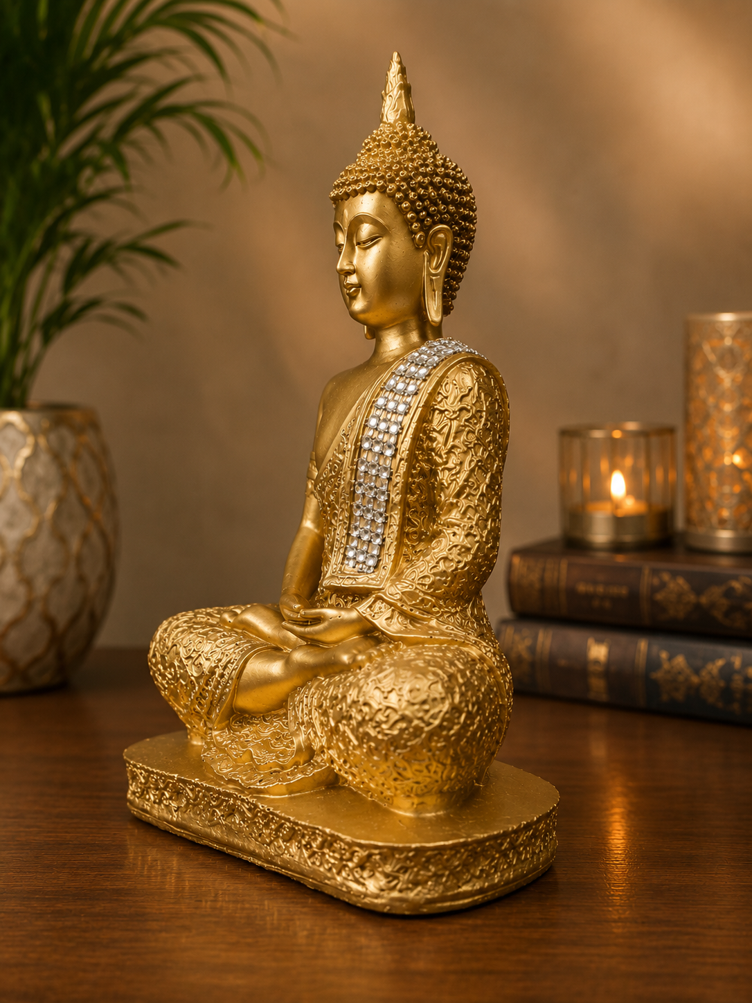 Golden Buddha Showpiece