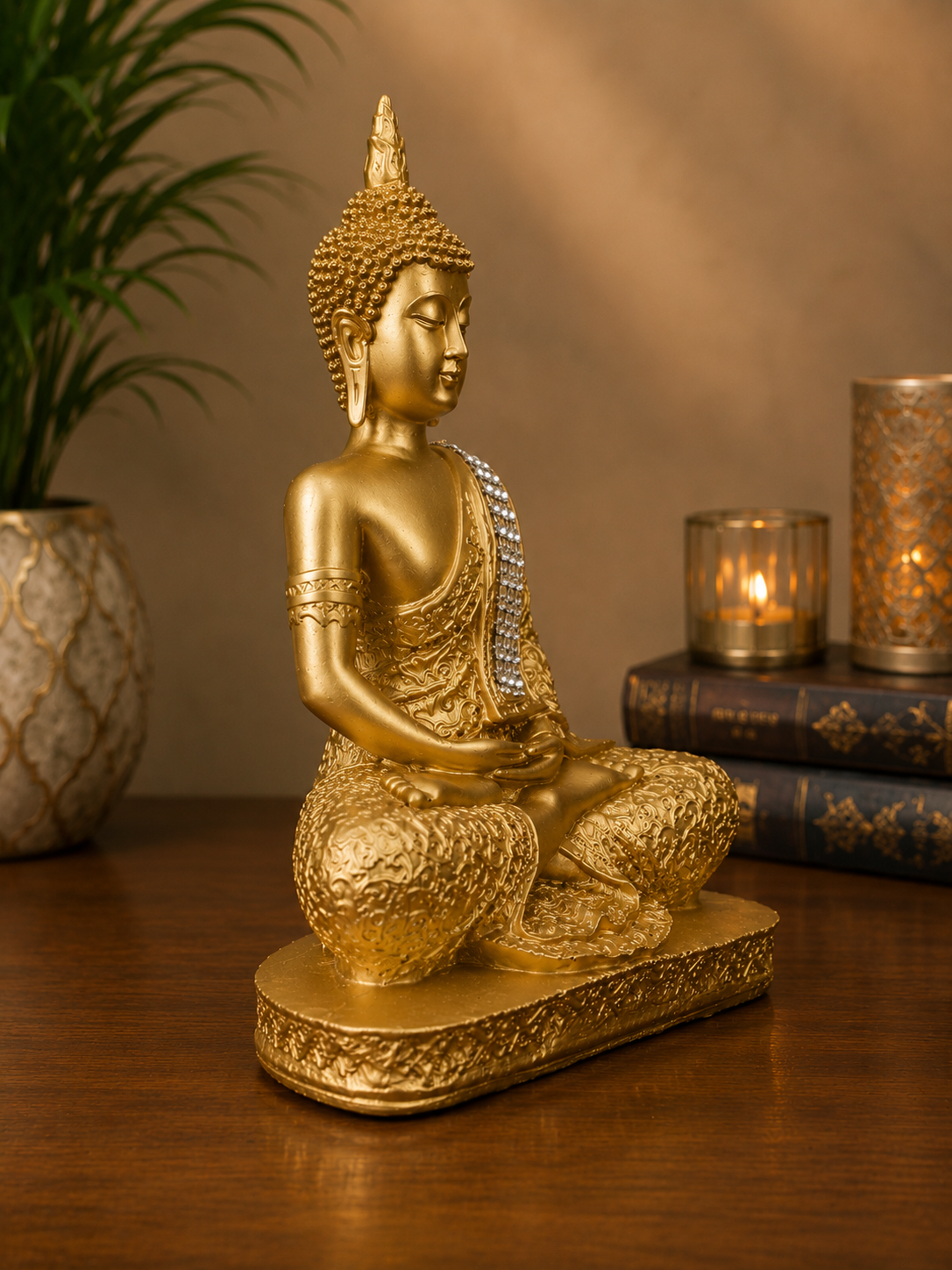 Golden Buddha Showpiece