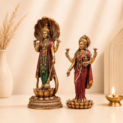 Decorative Vishnu Lakshmi Idol
