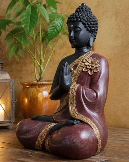 Praying Buddha Statue for Home Décor – Elegant Decorative Showpiece
