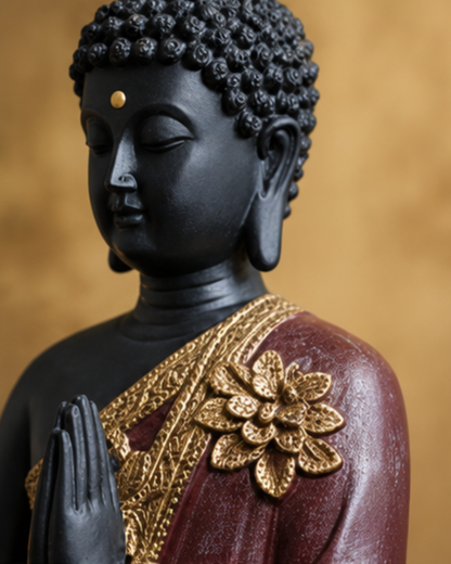Praying Buddha Statue for Home Décor – Elegant Decorative Showpiece