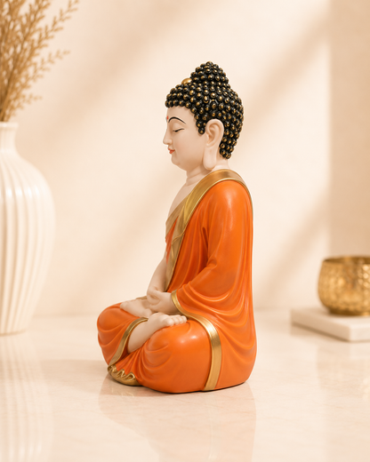 Orange & Gold Buddha Statue