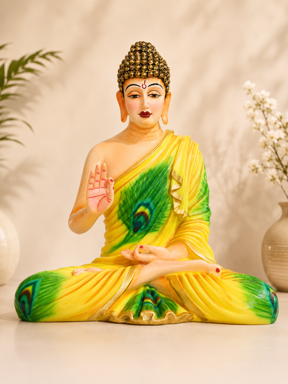Peacock Harmony Buddha Showpiece