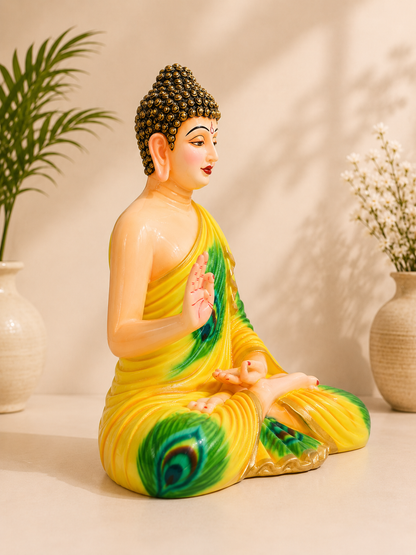 Peacock Harmony Buddha Showpiece