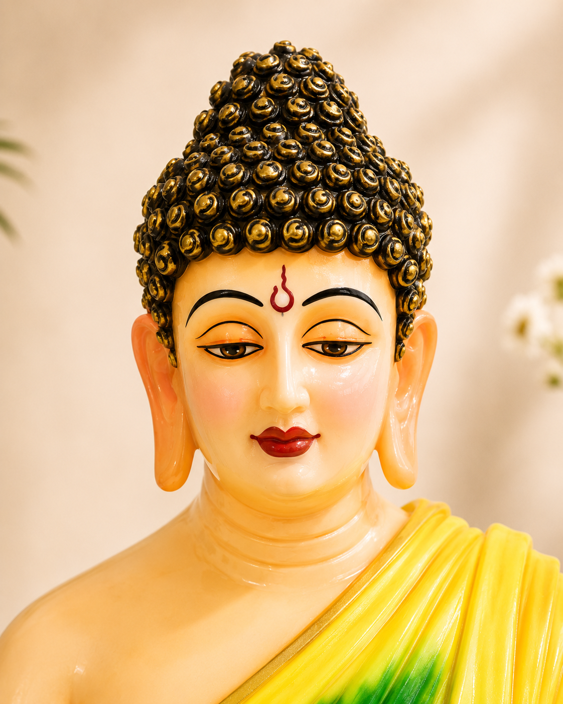 Peacock Harmony Buddha Showpiece