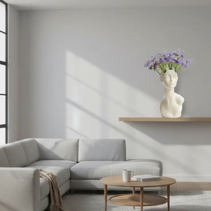 Abstract Face Vase for Home Decor | Luxury Modern Decorative Flower Vase