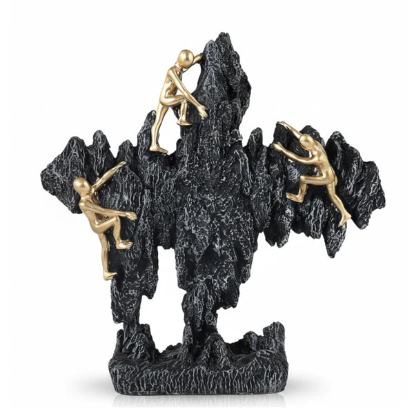 Mountain Climbing Figurine Statue | Success, Ambition & Leadership Decor