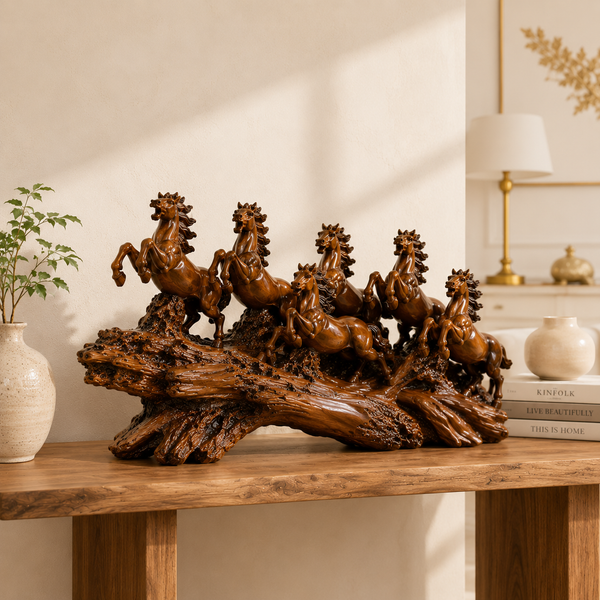 Luxury Seven Horses Showpiece