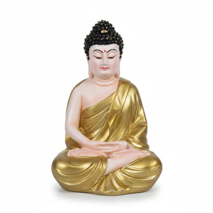 Golden Buddha Statue | Premium Spiritual Home Decor Showpiece