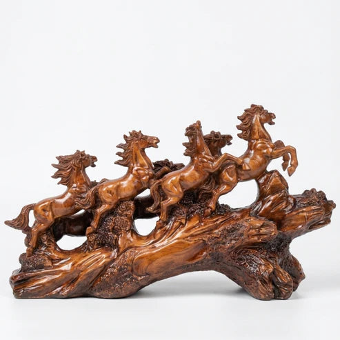 Luxury Seven Running Horses Showpiece for Home & Office Decor
