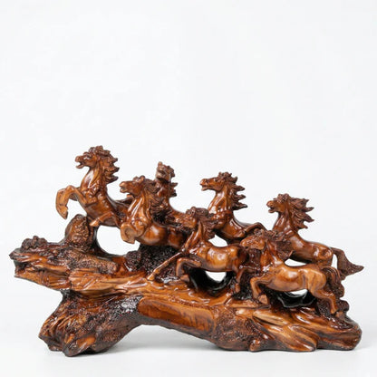 Luxury Seven Running Horses Showpiece for Home & Office Decor