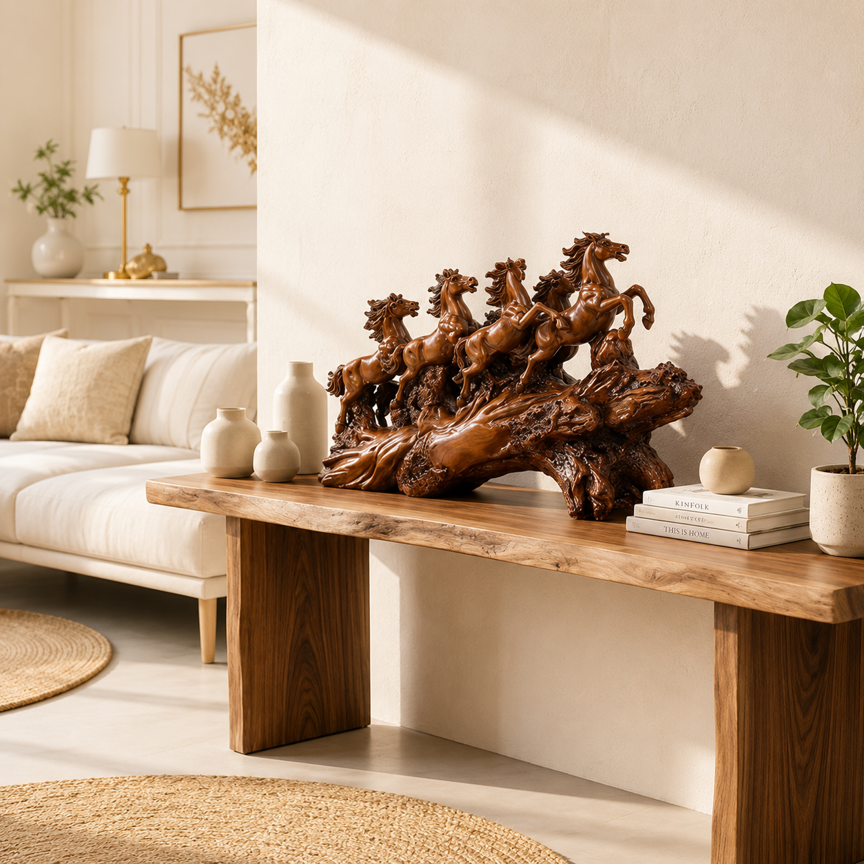 Vastu Seven Horses Statue for Home